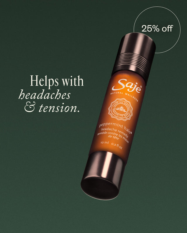 25% off Peppermint Halo Roll-On that helps with headaches and tension.