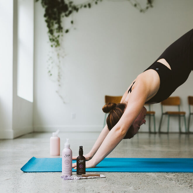 Yoga 2024 mat spray